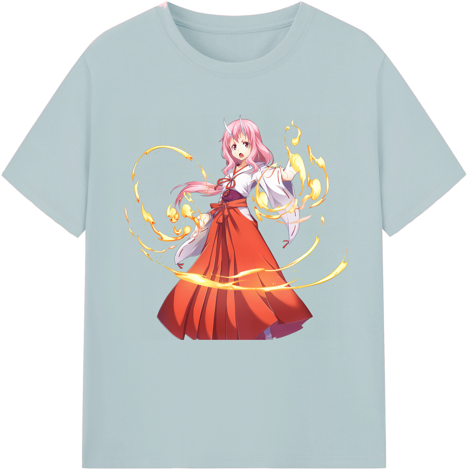 （画像用） 転スラ Regarding Reincarnated to Slime 綿100％半袖Tシャツ（フロントプリント）